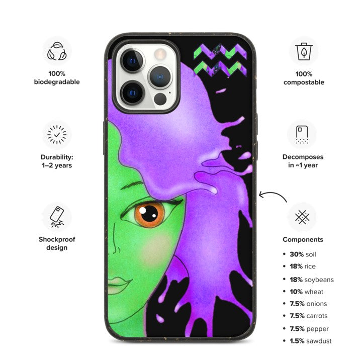 iphone-12-case-tough-biodegradable-black-aquarius-water-bearer-wickedyo2
